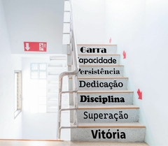 Adesivo de Frases Motivacionais para Escadas
