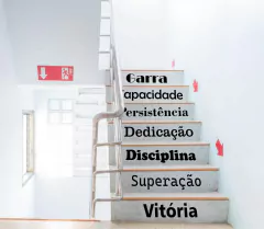 Adesivo de Frases Motivacionais para Escadas
