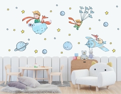 Adesivo de Parede Pequeno Príncipe Aquarelado Boho