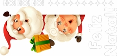 Adesivo de Vitrine Papai Noel e Mamãe Noel Feliz Natal na internet