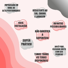 Adesivo Parede Arco Iris Florais Aquarela Lua e Nuvem na internet