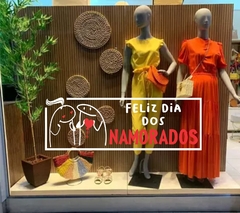 Adesivo Vitrine Dia dos Namorados Flork