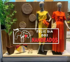 Adesivo Vitrine Dia dos Namorados Flork
