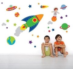 adesivo foguete espaço