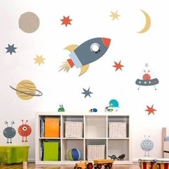 Adesivo foguete espaço