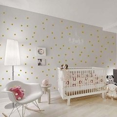 Adesivo Decorativo Bolinhas  Douradas