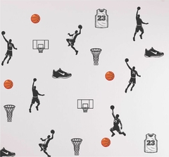 Adesivo Parede Esportes Basquetball Basquete Elementos