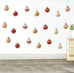 Adesivo de Parede e Vitrine Enfeite de Natal Sinos