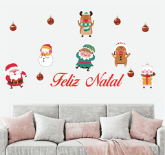 Adesivo de Parede e Vitrine Decoração de Natal