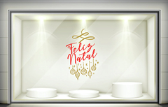 Adesivo de Parede e Vitrine Decoração de Natal