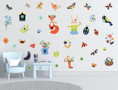 Adesivo Decorativo Coleção Primavera Verão Elementos Aleatórios