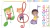 Adesivo de Parede Crianças e Notas Musicais Kids