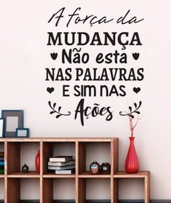 Adesivo de Parede Frase "A Força das palavras"
