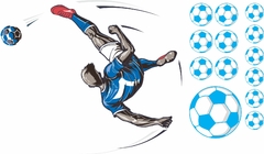 Adesivo de Parede Jogador de Futebol