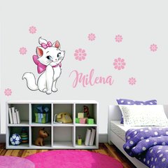 Adesivo de Parede Infantil Gatinha Marie