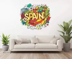 Adesivo Decorativo para Escola de Idiomas Spain - Espanhol
