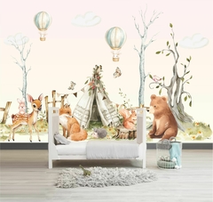 Papel de Parede Animais na Floresta Cute