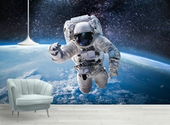 Papel de Parede Astronauta no Espaço Sideral