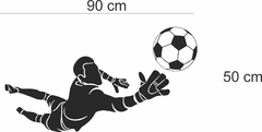 Adesivo de Parede Jogador de Futebol Goleiro Defendendo - comprar online
