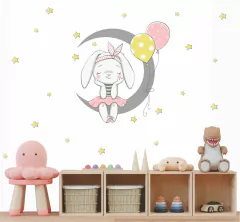 Adesivo de Parede Infantil Coelhinha