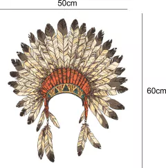 Adesivo Auto Colante Decorativo Cocar de Índio - comprar online