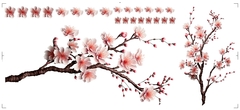 Adesivo de Parede Galho de Cerejeira Árvore e Flores na internet