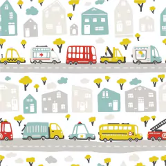 Papel de Parede Cidade e Carrinhos Trânsito - comprar online