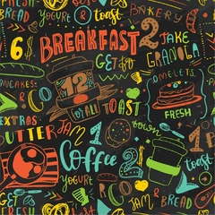 Papel de Parede Cozinha Lettering - comprar online