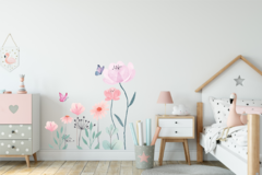 Adesivo de Parede Jardim Floral Borho