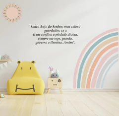 Adesivo de Parede Arco Iris Salmos e Sol