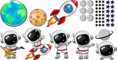 Adesivo Infantil Astronauta