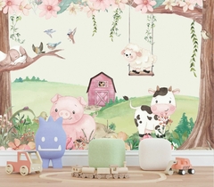 Papel de Parede Fazendinha e Animais Cute