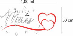 Adesivo Decorativo para Vitrine Feliz dia das Mães - comprar online