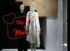 Adesivo de Vitrine Dia das Mães
