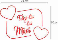 Adesivo para Vitrine Feliz dia das Mães na internet