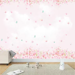 Papel de Parede Jardim Encantado Florais Boho