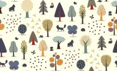 Papel de Parede Painel Floresta Infantil - comprar online