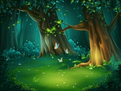 Papel de Parede Infantil Floresta Encantada - comprar online