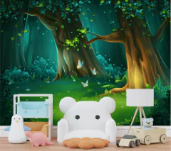 Papel de Parede Infantil Floresta Encantada