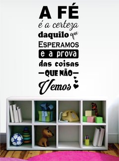 Adesivo De Parede Frases Bíblica Hebreus 11