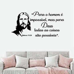 Adesivo De Parede Frase Biblica MAteus