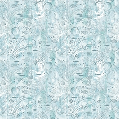 Papel de Parede Infantil Fundo do Mar - comprar online