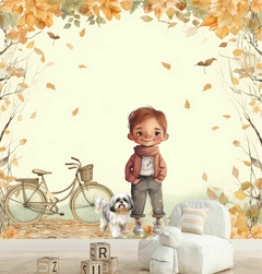 menino com cachorrinho