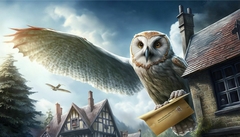 Papel de Parede Coruja Hedwig de Hogwarts - comprar online