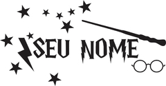 Adesivo De Parede Harry Potter com nome