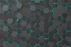 Papel de Parede Hexágonos Colméia 3D - comprar online
