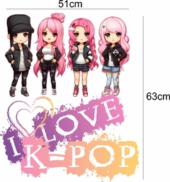Adesivo de Parede K-POP - I Love Kpop Adesivos Teen - comprar online