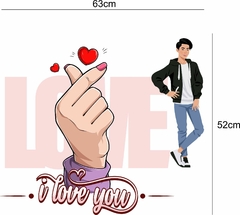 Adesivo de Parede K-POP - Love e Símbolo Adesivos Teen - comprar online