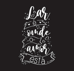 Adesivo de Parede para Sala e Quarto Lar é onde o Amor está
