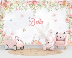 Papel de Parede Lírios e Nome Personalizado